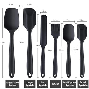 Lot de 6 spatules en silicone.