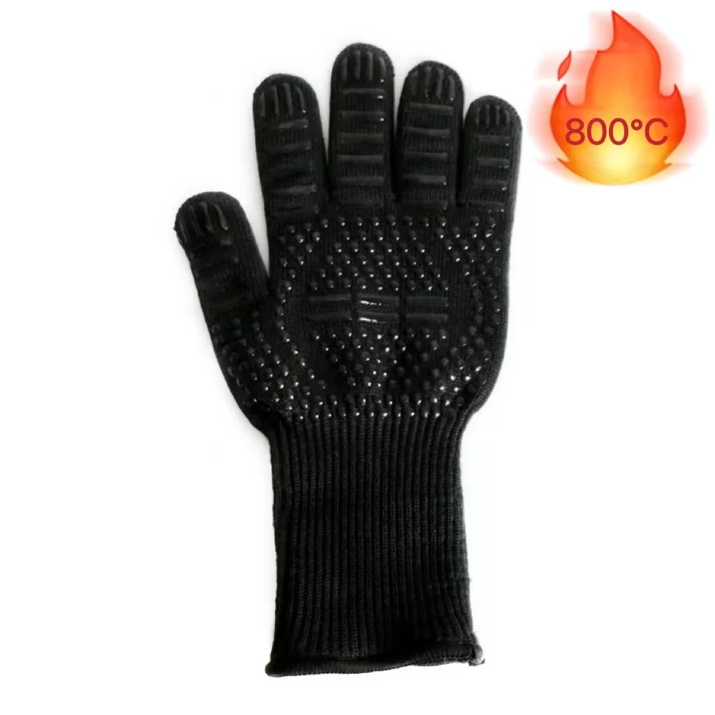 Gants de cuisine et barbecue résistants aux hautes températures, 500°C à 800°C.
